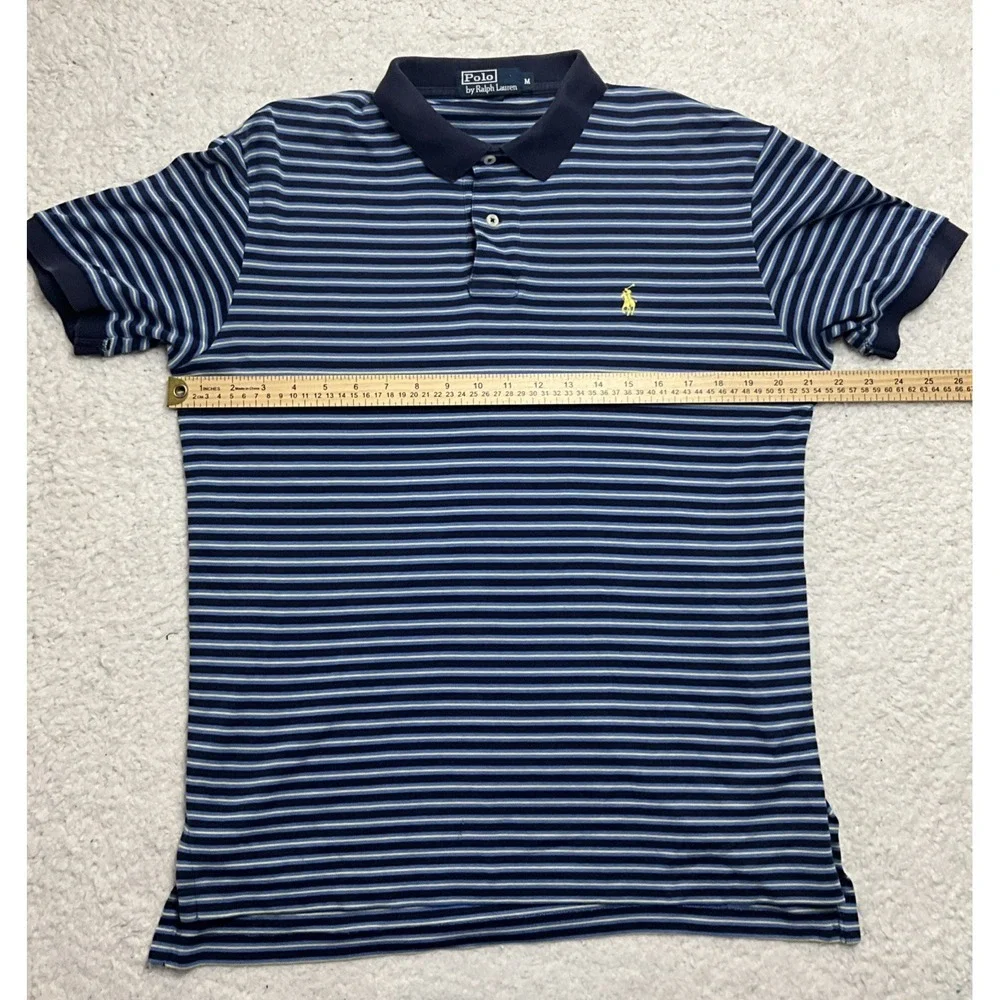 Ralph Lauren Polo Mens Shorts Sleeve Multicolor Polo Shirt Size M